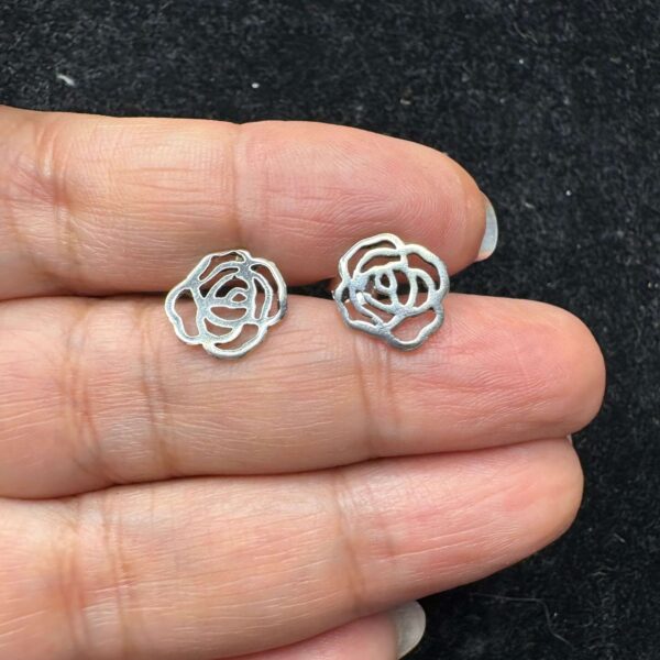 Aros rosa Plata 925