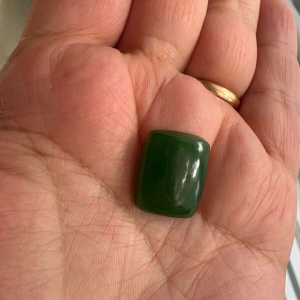 Cabuchon jade cuadrado grande