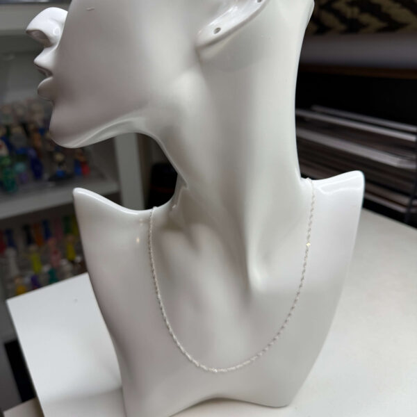 Cadena turbillon 50 cm plata 925