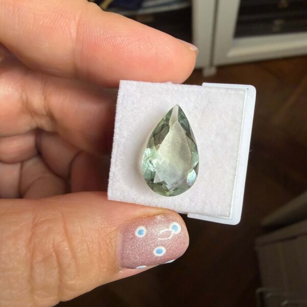 Cabuchon fluorita lágrima facetada A